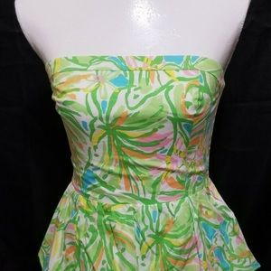 Lilly Pulitzer strapless top